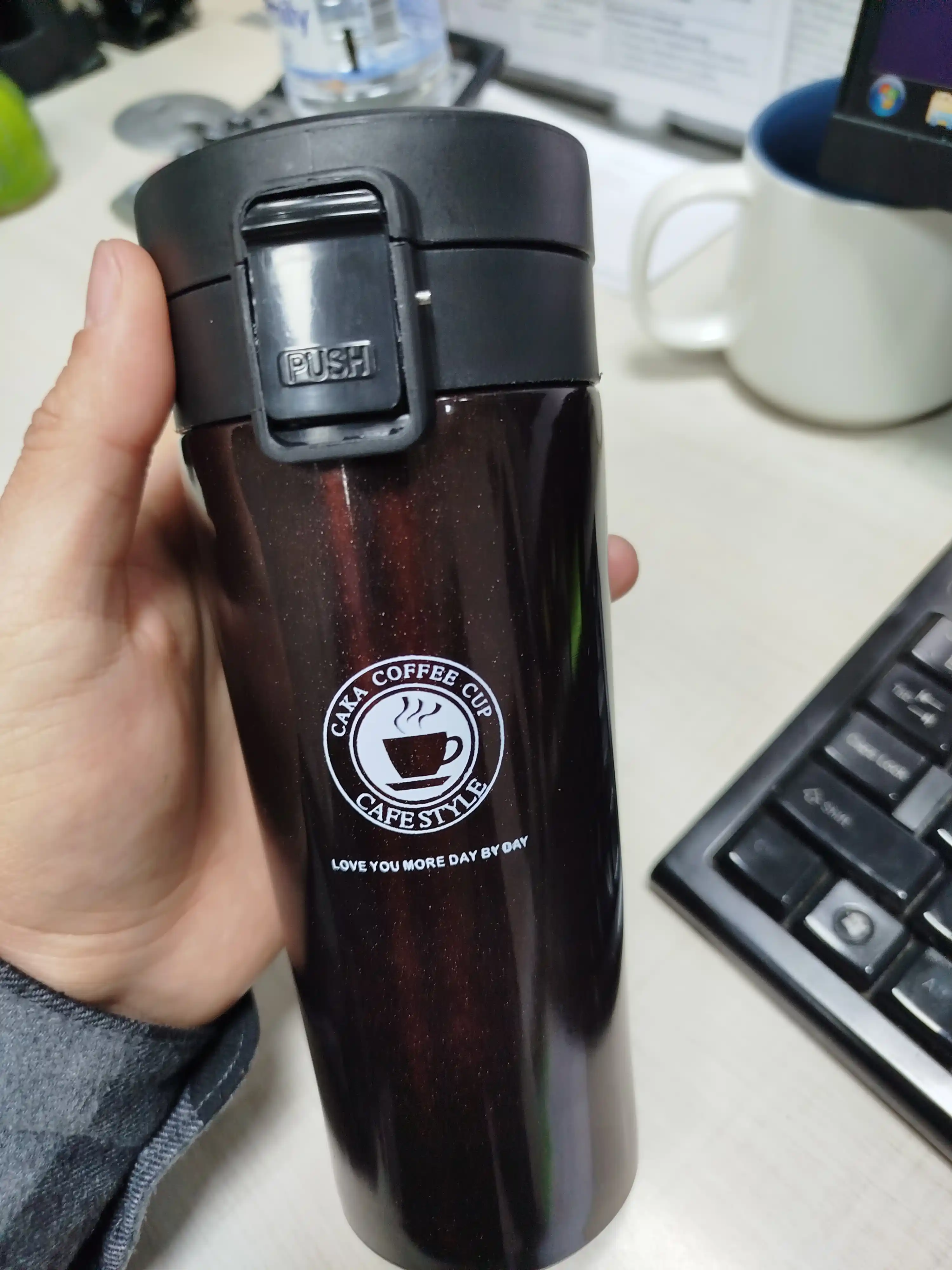 Choy va qahva uchun zanglamaydigan po‘latdan yasalgan termokrujka, qahva termokrujkasi, 500 ml