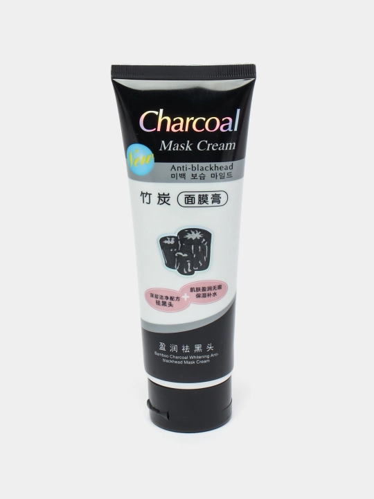 Charcoal Face Mask, черная, отбеливающая угольная маска для лица, 130 гр