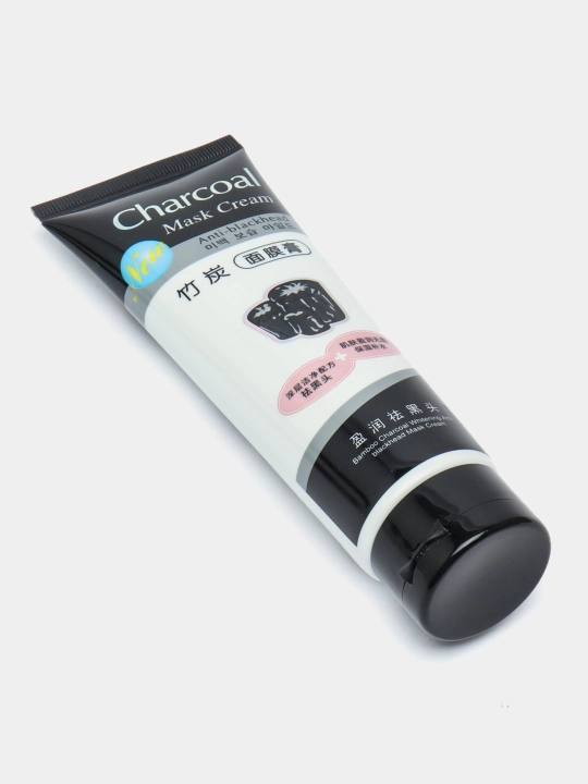 Charcoal Face Mask, черная, отбеливающая угольная маска для лица, 130 гр