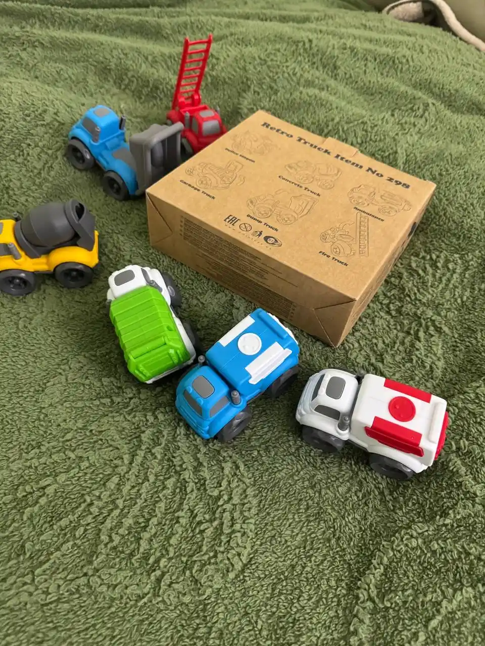 Игрушечные машины, кран, самосвал и экскаватор для детей, Kolobok Toys