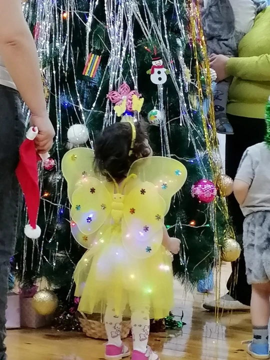 Pari kapalak seti, qizlar uchun LED, yubka, qanotlar, gardish, tayoqcha