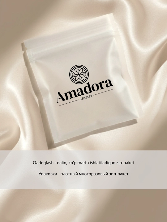 Ziraklar ayollar uchun - marvaridli sirg’alar, oltin rang Amadora taqinchoq