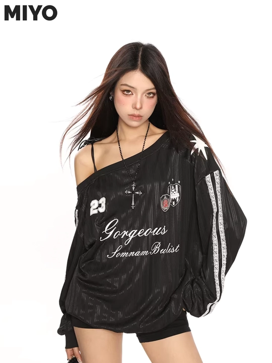 MIYO Y2K oversize jersiylar - 