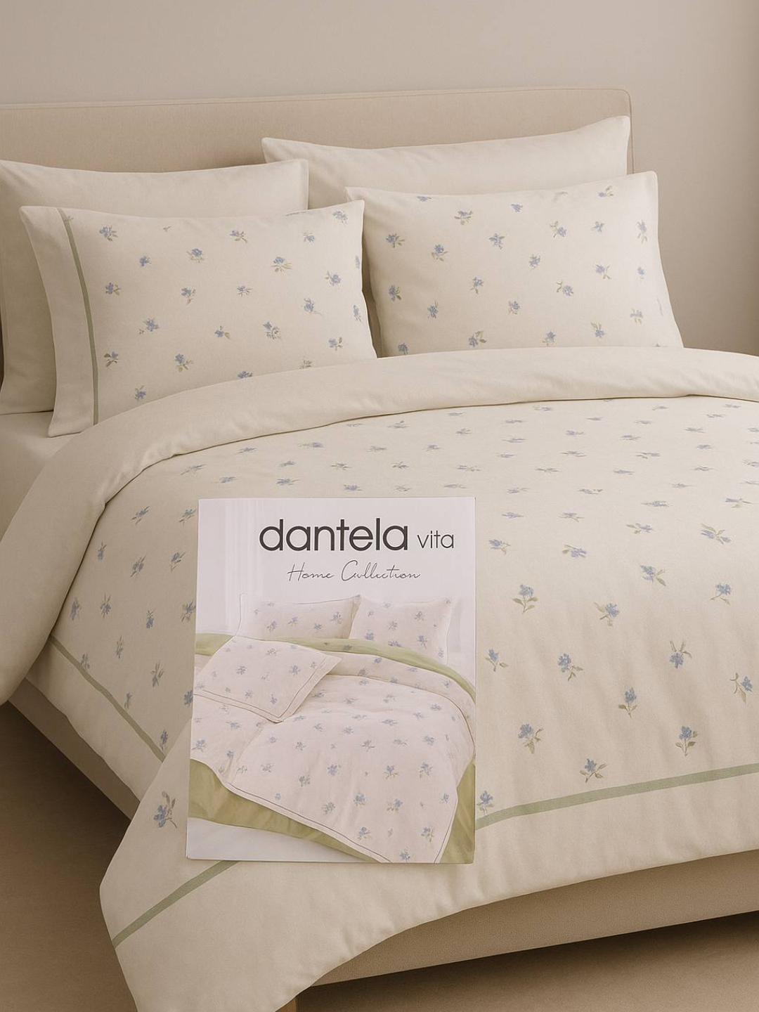 Yotoq belyosi, XB Satin Strayp, 4 donalik, XB 100%, Dantela Vita - 