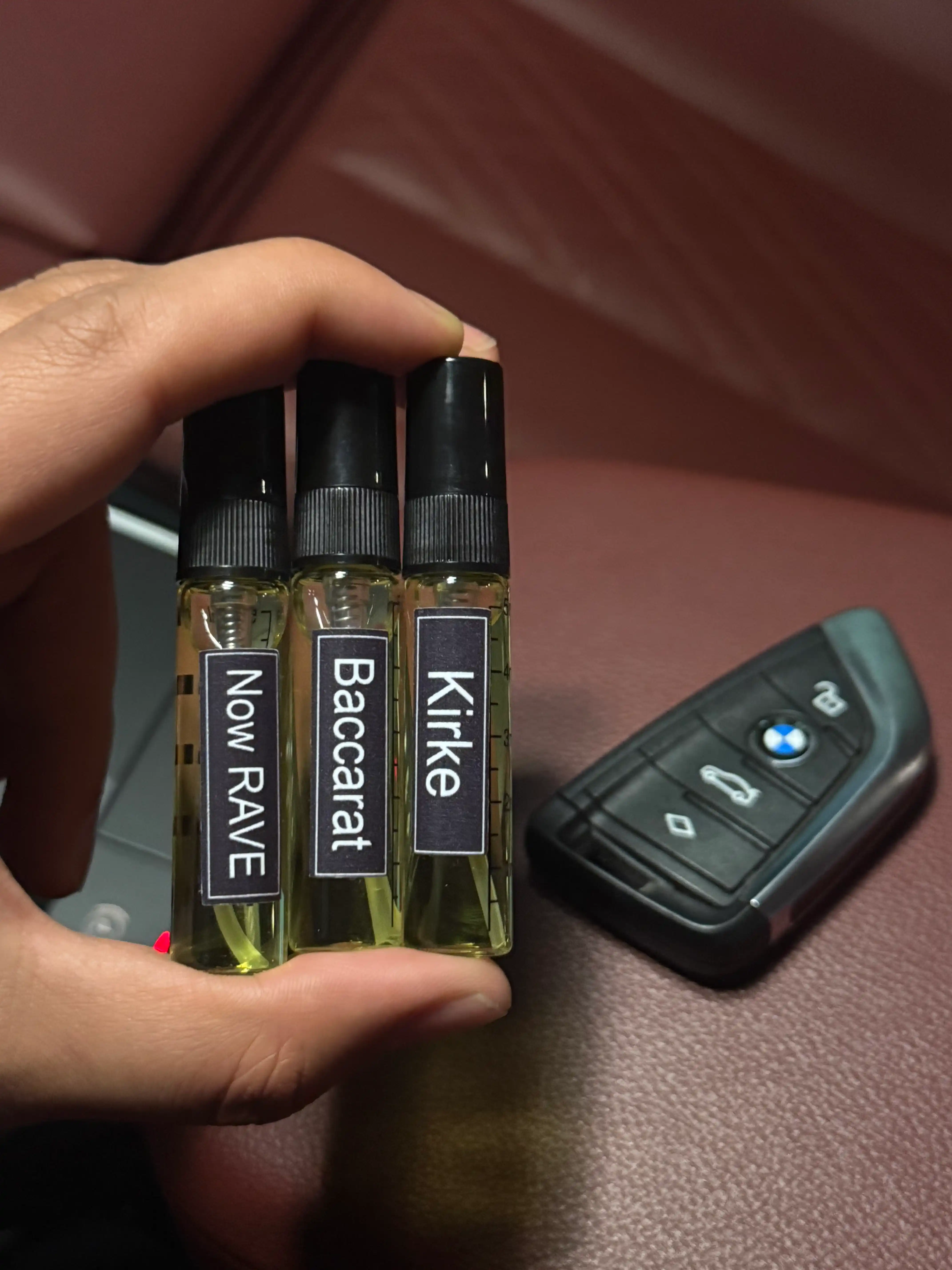 Ayollar atiri, Baccarat, Now Rave, Kirke, 1 ml, 3 ml, 5 ml, 10 ml, 20 ml