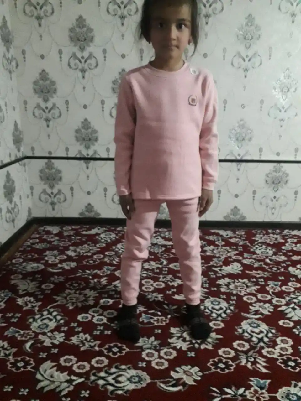 Issiq bolalar uy kiyimi, uyqu uchun pijama, issiq komplekt kiyim