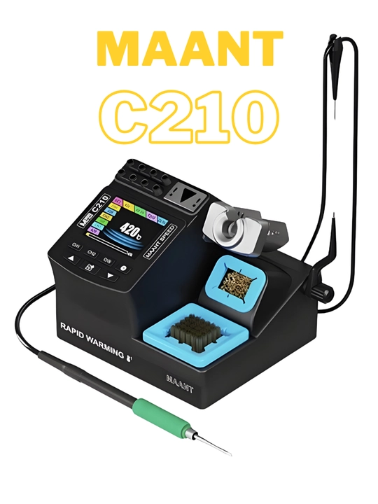 MaAnt C210/C245 200Вт цифровая умная паяльная станция 60-460°C для ремонта PCB - 