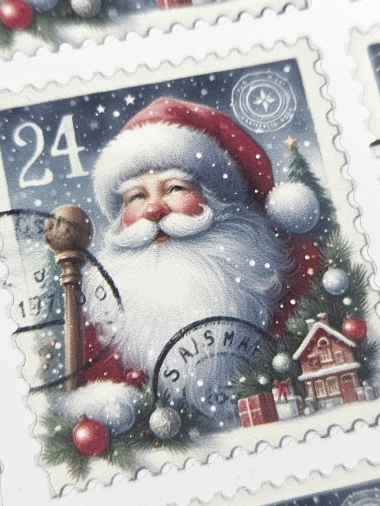 Santa Klausning markali vinil stikerlari - 