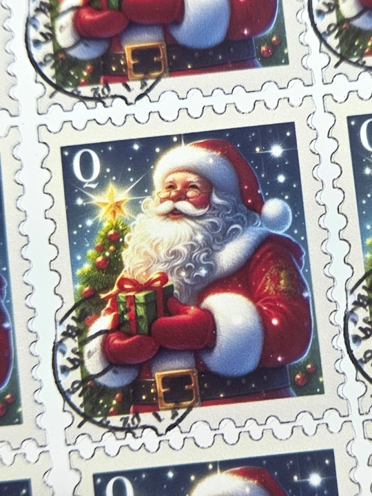 Santa Klausning markali vinil stikerlari - 