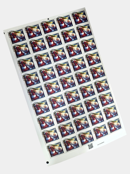 Santa Klausning markali vinil stikerlari