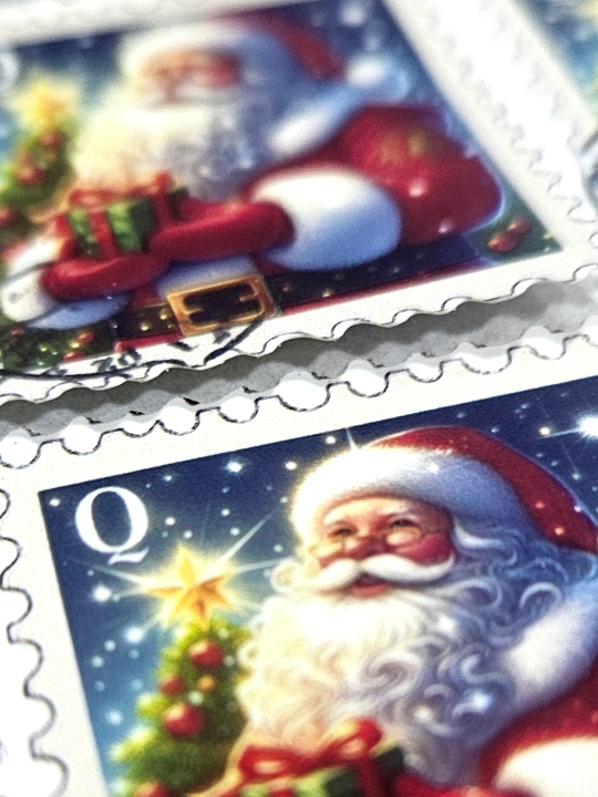 Santa Klausning markali vinil stikerlari