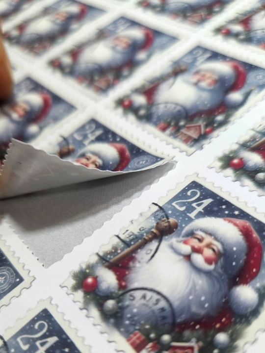 Santa Klausning markali vinil stikerlari