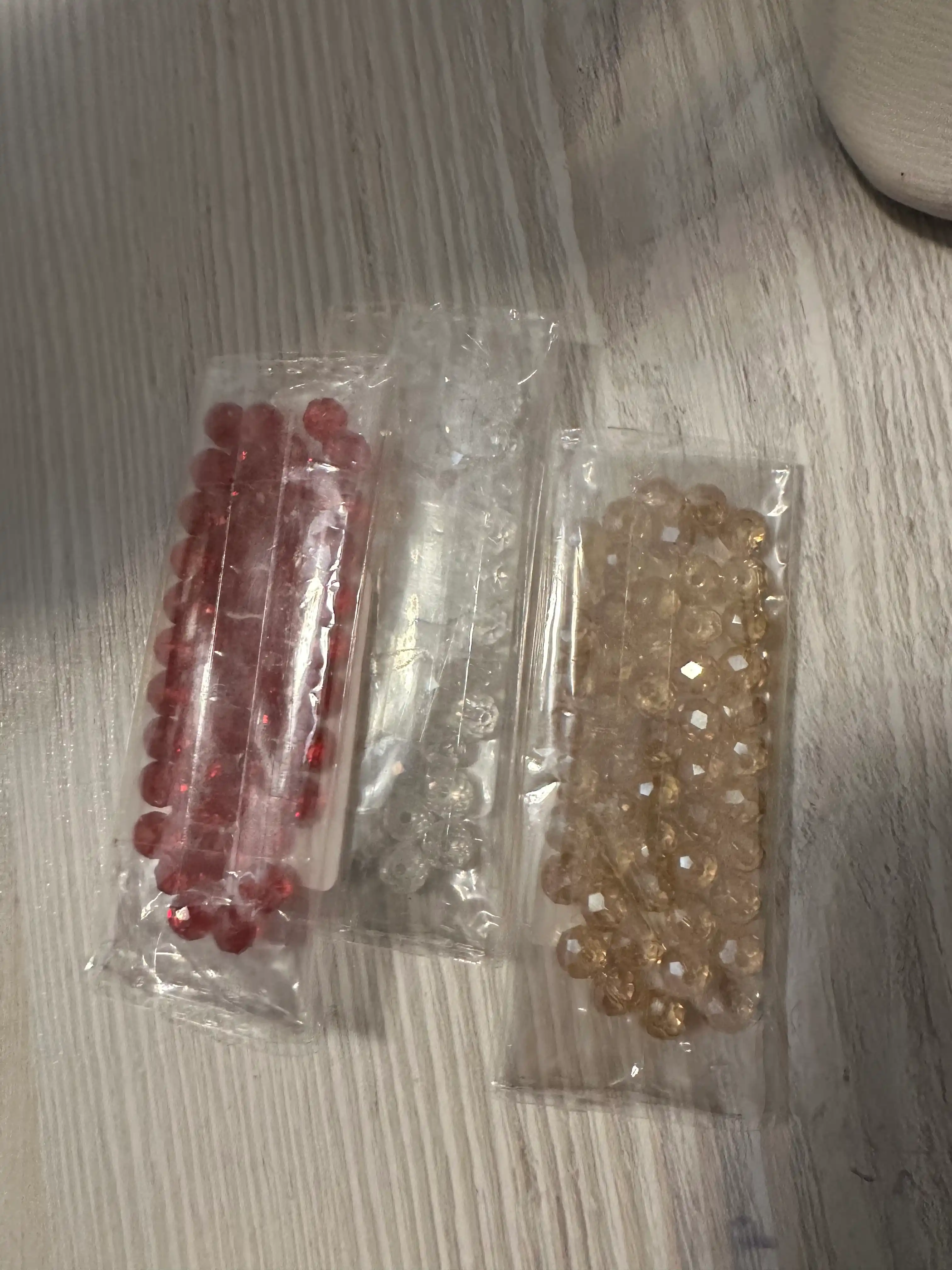 Yaltiroqli kristalli businalari - 50/100 dona (6 mm)