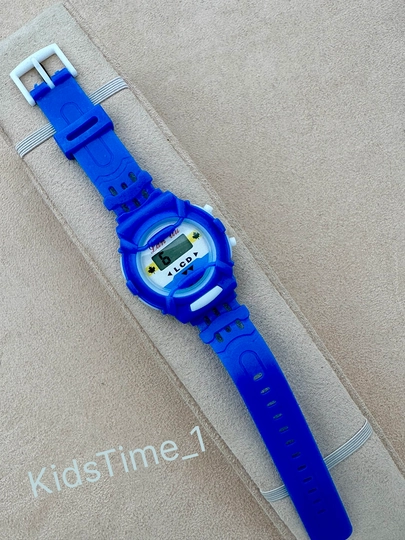 Детские электронные LCD-часы – лёгкая и удобная модель — KIDSTIM-4W00009-ИНДИГО