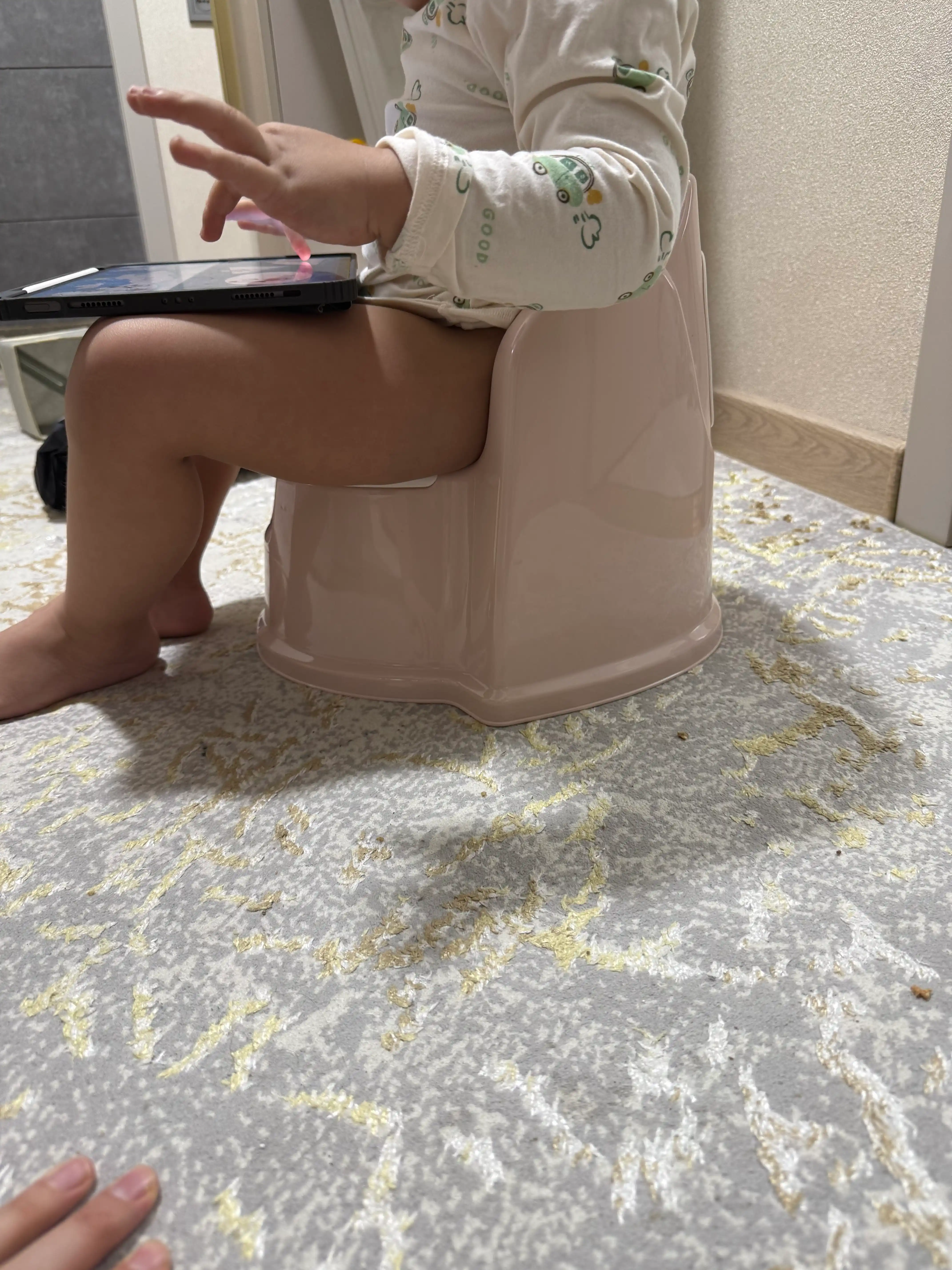Детский горшок с высокой спинкой, защита от брызг, разные цвета, Lalababy Protect Me