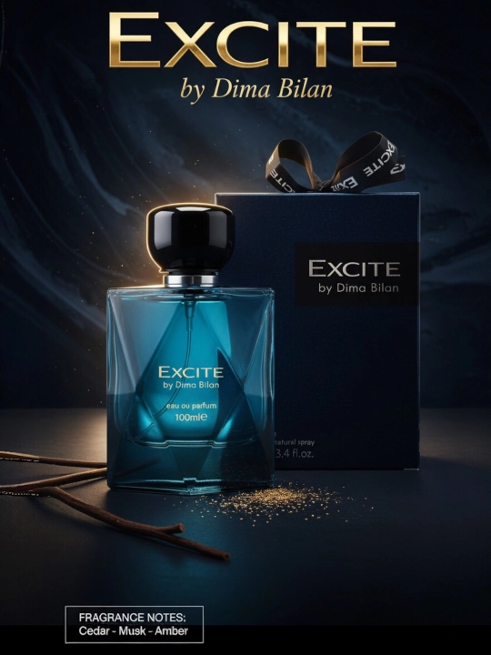 Erkaklar uchun parfyumlangan suv Excite by Dima Bilan, 100 ml