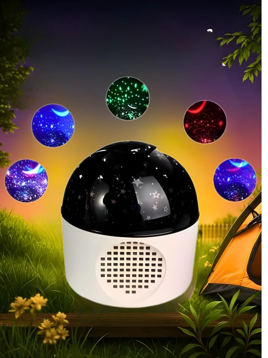Проектор с эффектом звёздного неба С цветной LED Колонка с RGB LED-подсветкой