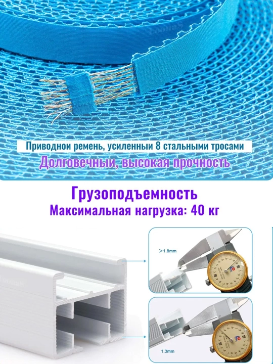 Наборы стандартных полусобранных электрических карнизов для Умного дома, Tuya Smart/Алиса