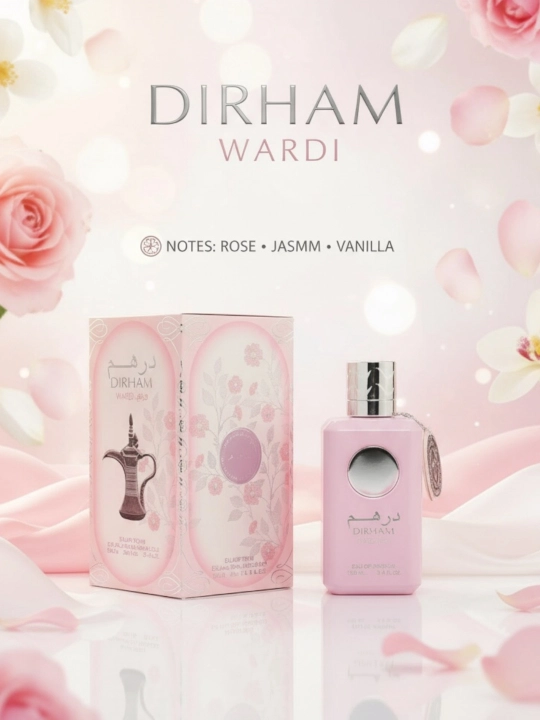 Ayollar atiri, ayollar uchun parfum, Parfyumlangan suv Dirham Wardi, uniseks, 100 ml