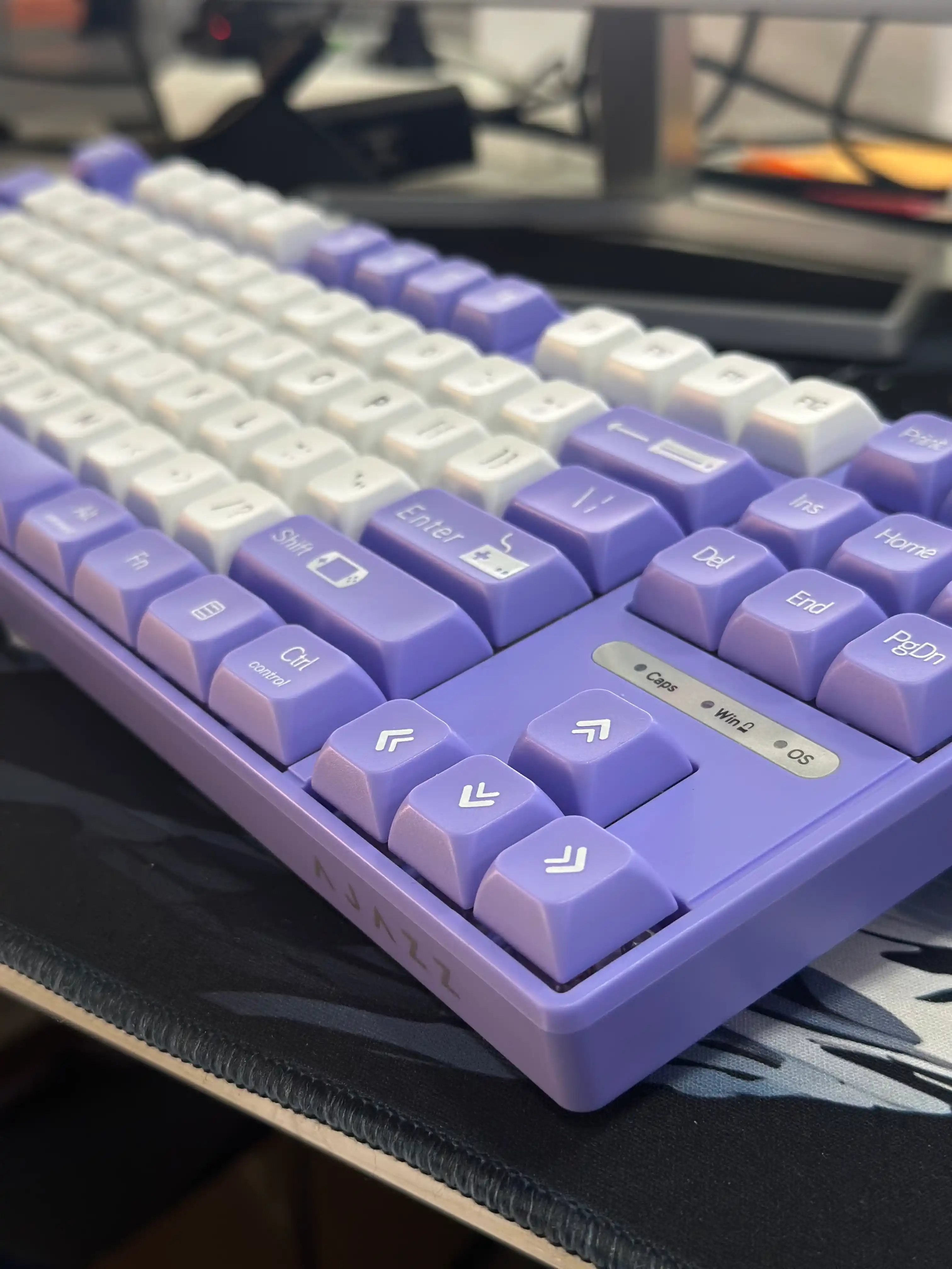 Mexanik O‘yin Klaviaturasi AJAZZ AK870MC, Simli USB Type-C, 87 Tugmali, Hot-Swap