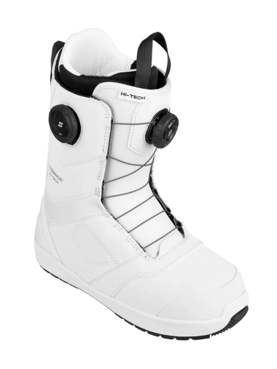 Сноубордические ботинки Terror Hi-Tech TGF White, жёсткость 6/10, быстрая шнуровка