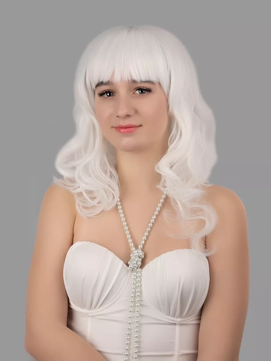 Bayramlar va tadbirlar uchun jingalak sochli karnaval parigi, uzun anime kospley
