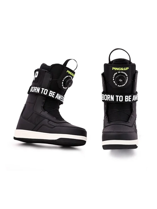 Snowboard botinkalari Terror Only Black, qulay bog‘ich va barqaror qo‘llab-quvvatlash