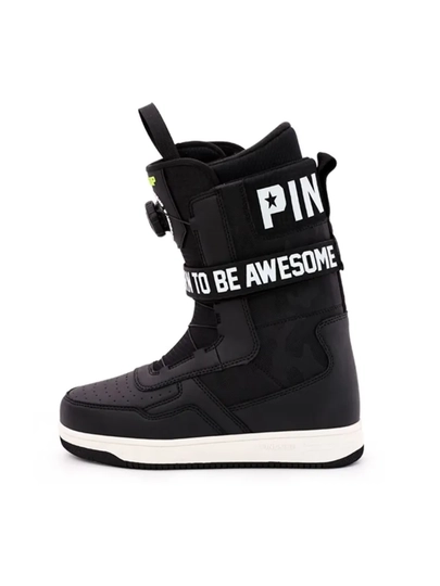 Snowboard botinkalari Terror Only Black, qulay bog‘ich va barqaror qo‘llab-quvvatlash