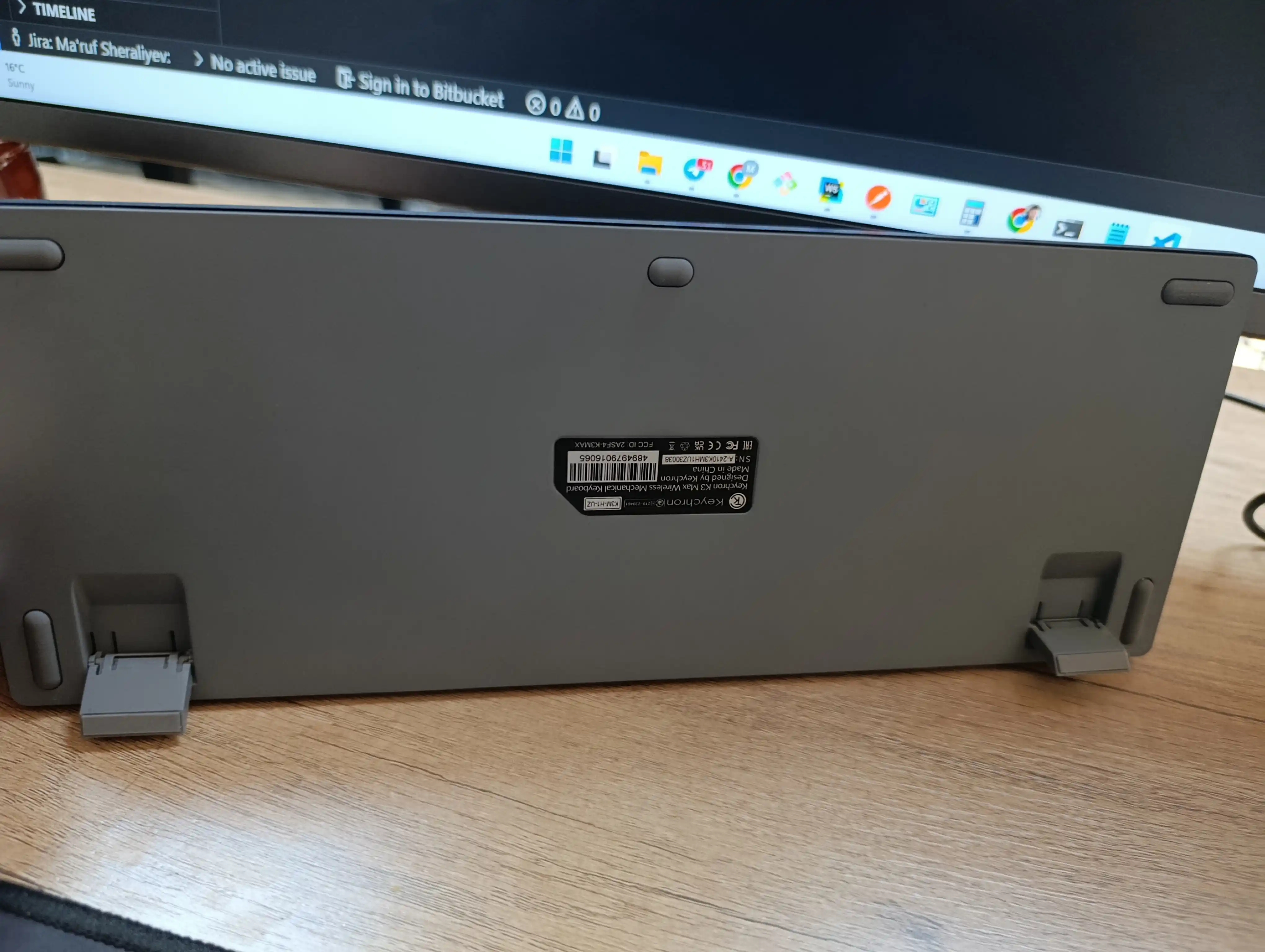 Keychron K3 MAX o‘yin mexanik klaviaturasi, 84 tugma, WL/BT/USB-A, Hot-swap, RGB, K3M-H1