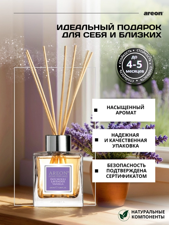 Диффузор для дома Areon, ароматизатор для офиса, освежитель воздуха, 100 мл