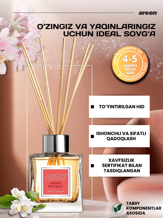 Диффузор для дома Areon, ароматизатор для офиса, освежитель воздуха, 100 мл