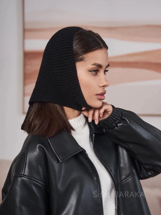 Kosinka, qishki bandana, yumshoq issiq qalpoq, ayollar va qizlar uchun shapka, to'qilgan