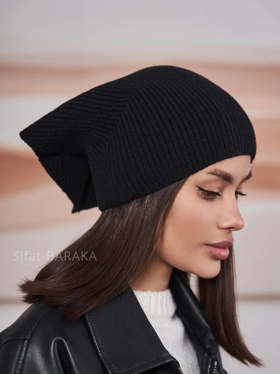 Kosinka, qishki bandana, yumshoq issiq qalpoq, ayollar va qizlar uchun shapka, to'qilgan - 