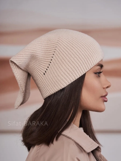 Kosinka, qishki bandana, yumshoq issiq qalpoq, ayollar va qizlar uchun shapka, to'qilgan