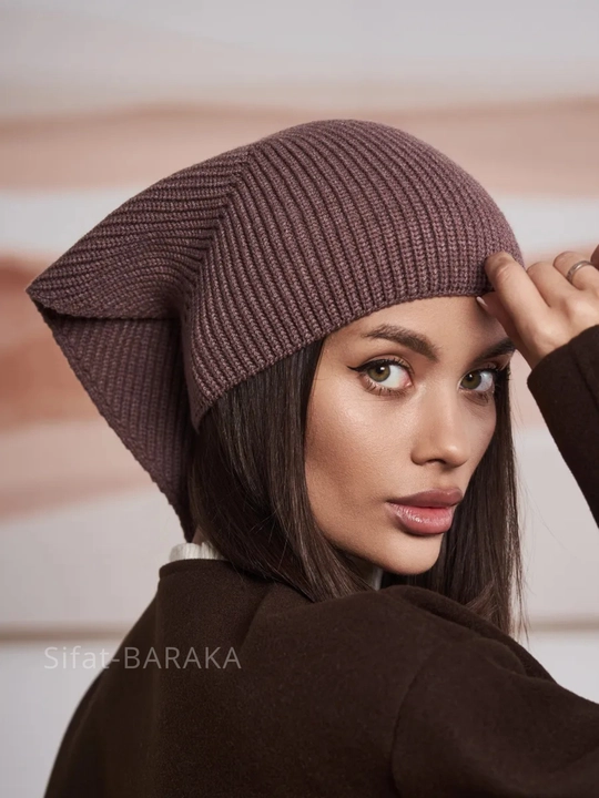 Kosinka, qishki bandana, yumshoq issiq qalpoq, ayollar va qizlar uchun shapka, to'qilgan