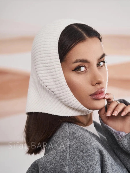 Kosinka, qishki bandana, yumshoq issiq qalpoq, ayollar va qizlar uchun shapka, to'qilgan