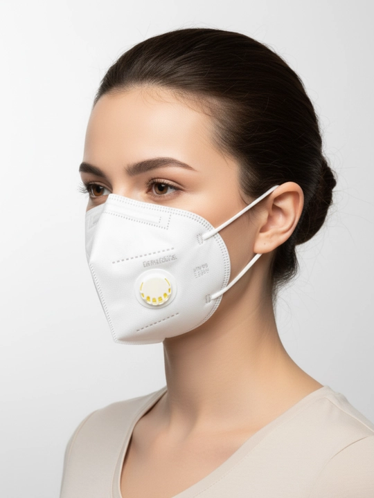 Защитная маска LaLaku KN95, Edia Medical, ECOS, с респиратором – 2 шт
