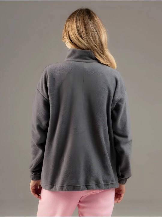 Flis oversize kofta 48–54, keng bichim, issiq qulay streetwear