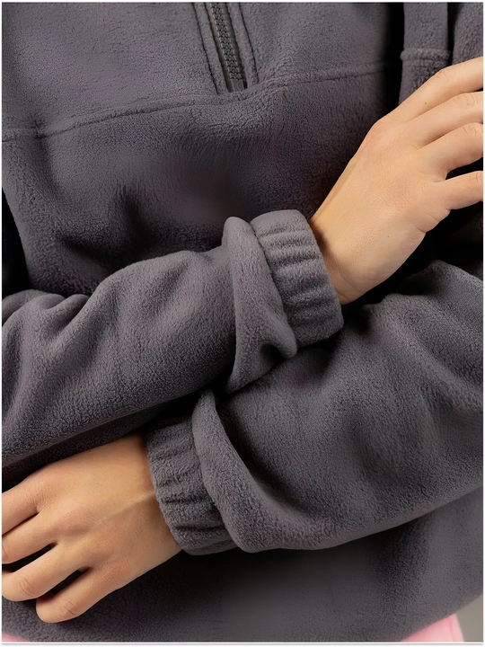 Flis oversize kofta 48–54, keng bichim, issiq qulay streetwear