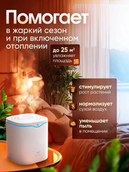 Uy, ofis, avtomobil uchun, yoritgichli havo namlagich