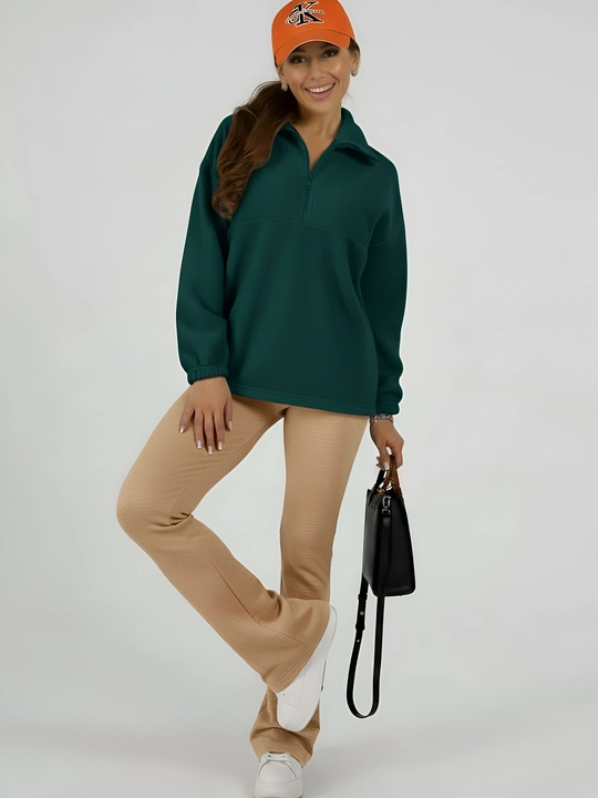 Flis oversize kofta 48–54, keng bichim, issiq qulay streetwear