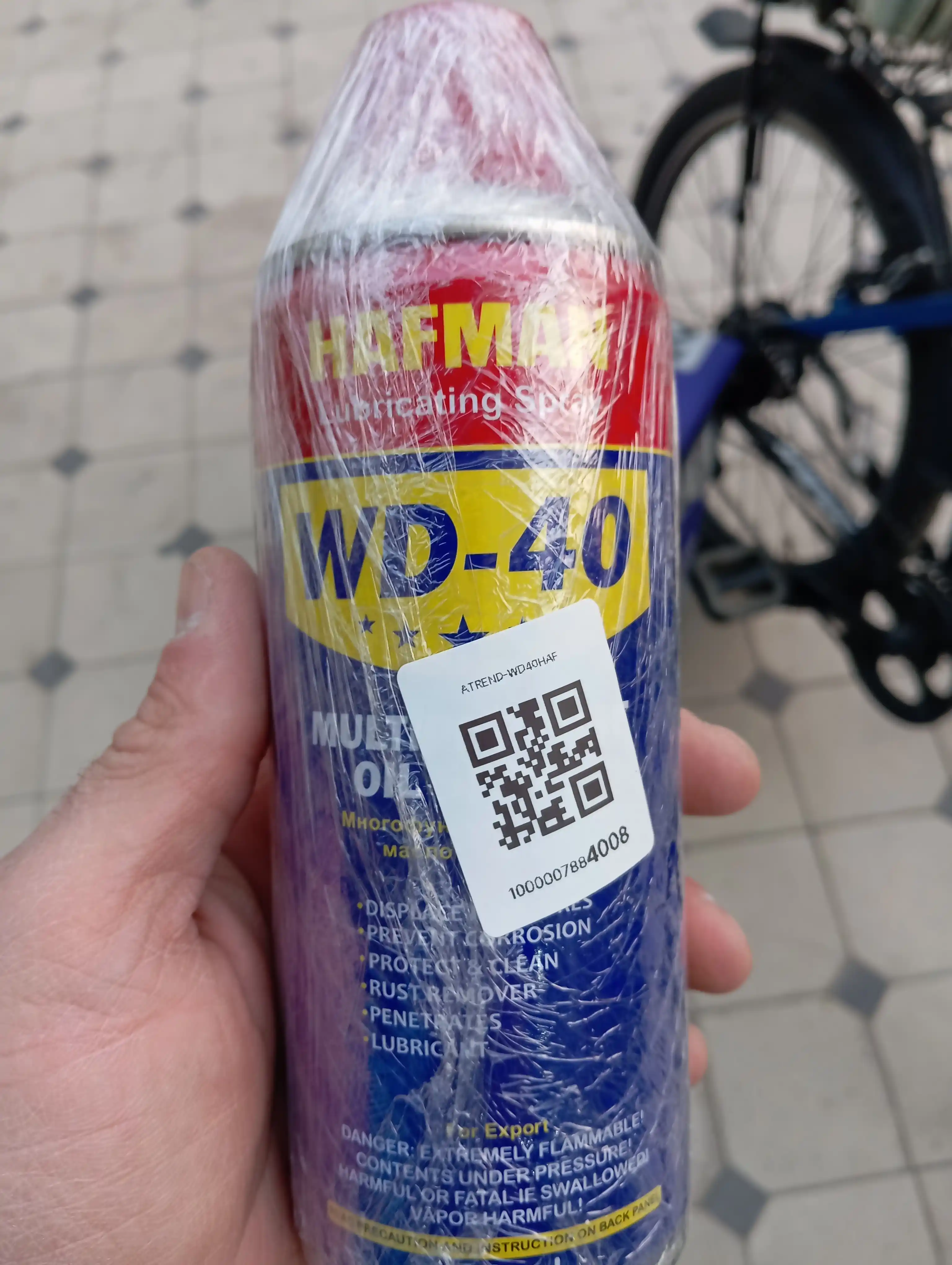 Moylovchi universal singuvchi Hafman, suyuq kalit WD-40, 450 ml