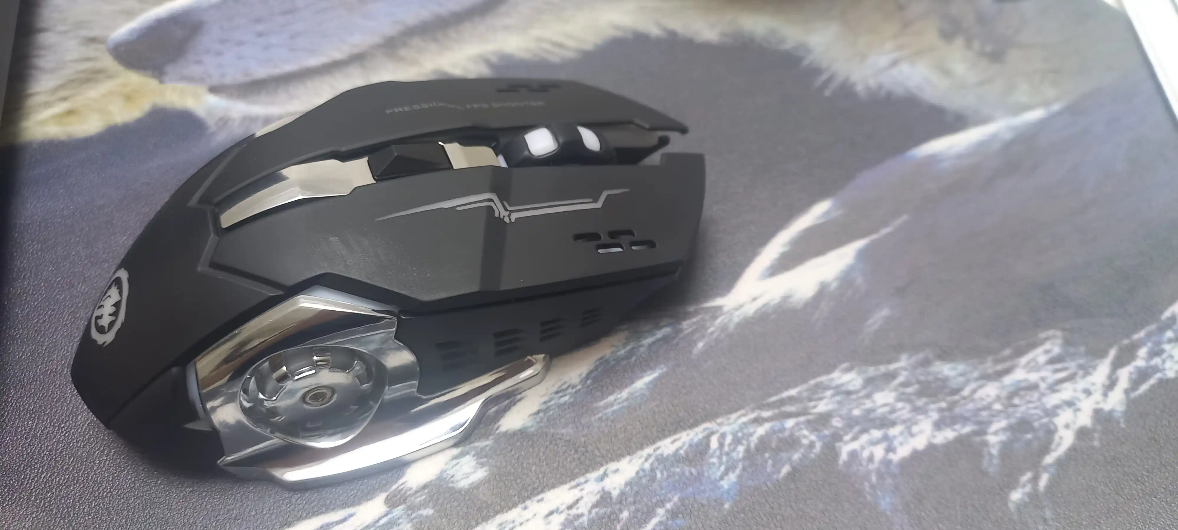 Shovqinsiz, Simsiz o‘yin sichqoncha, iMICE 5 xil model, DPI 12800, RGB, tugmalar 8 tagacha
