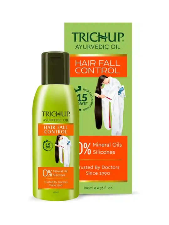 Trichup Ayurvedic Hair Fall Control - soch to‘kilishiga qarshi ayurvedik moyi, 100 ml - 