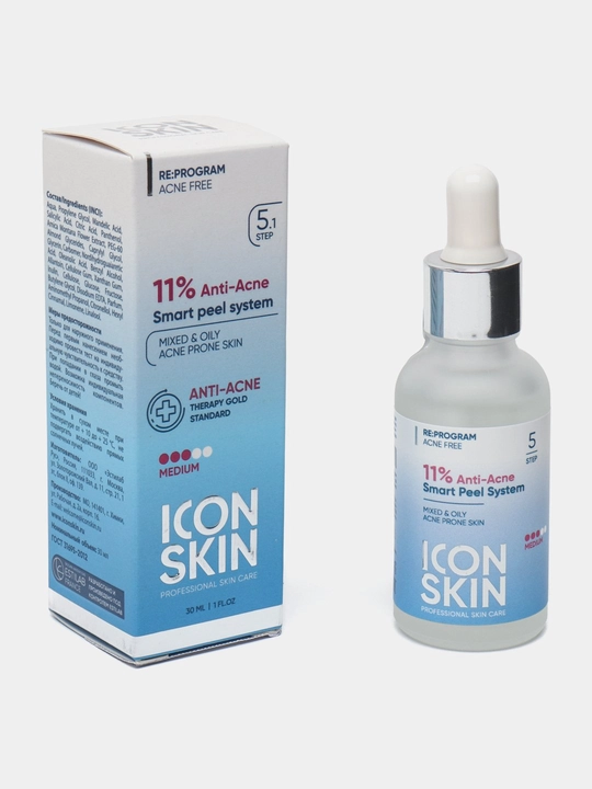 ICON SKIN terini yangilash uchun kislotalar va peptidlar bilan professional piling, 30 ml