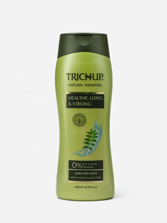 Shampun Trichup Natural Shampoo Healthy, Long & Strong, 400 ml - 