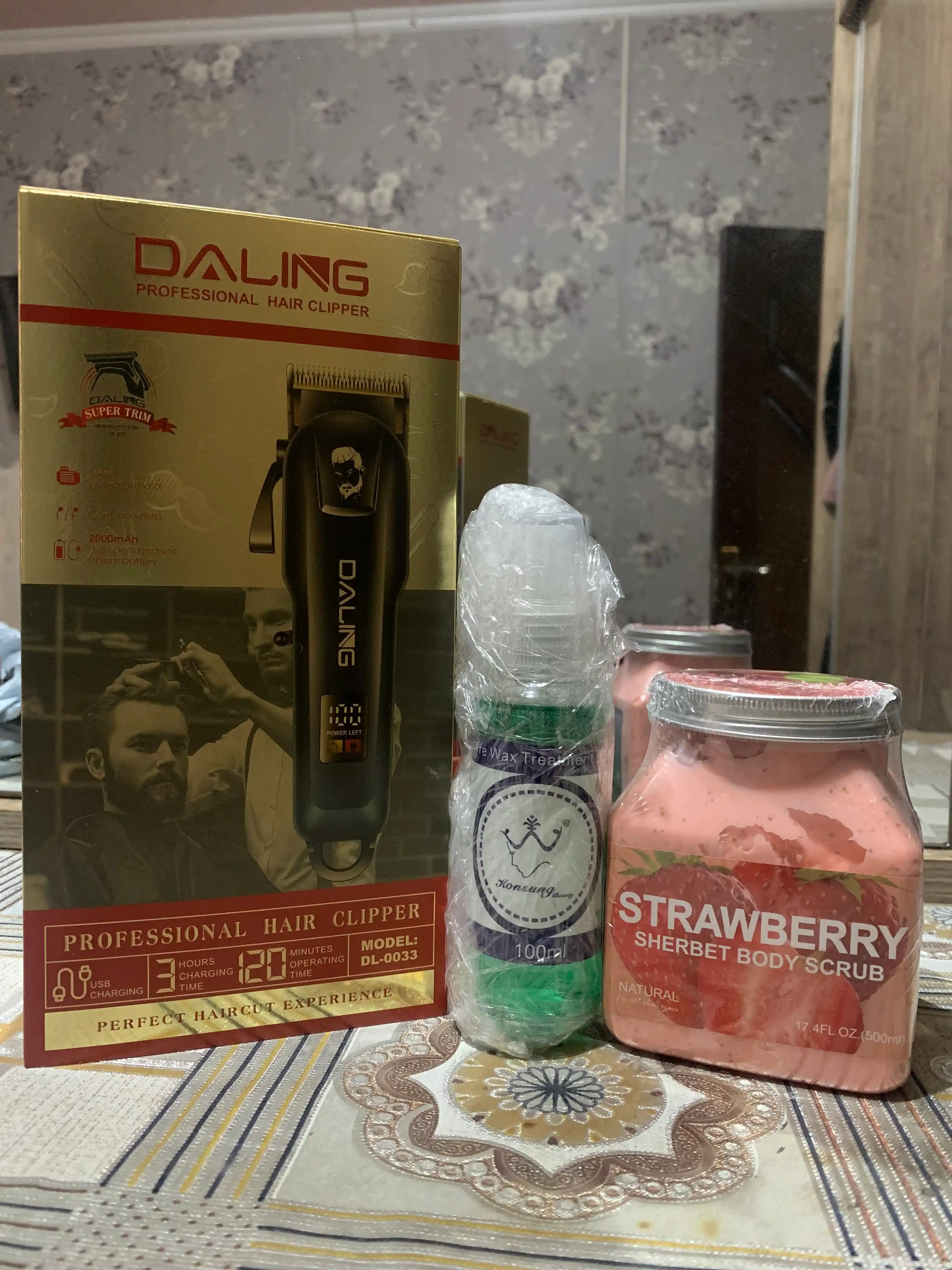 Машинка для стрижки волос, профессиональная, беспроводная
