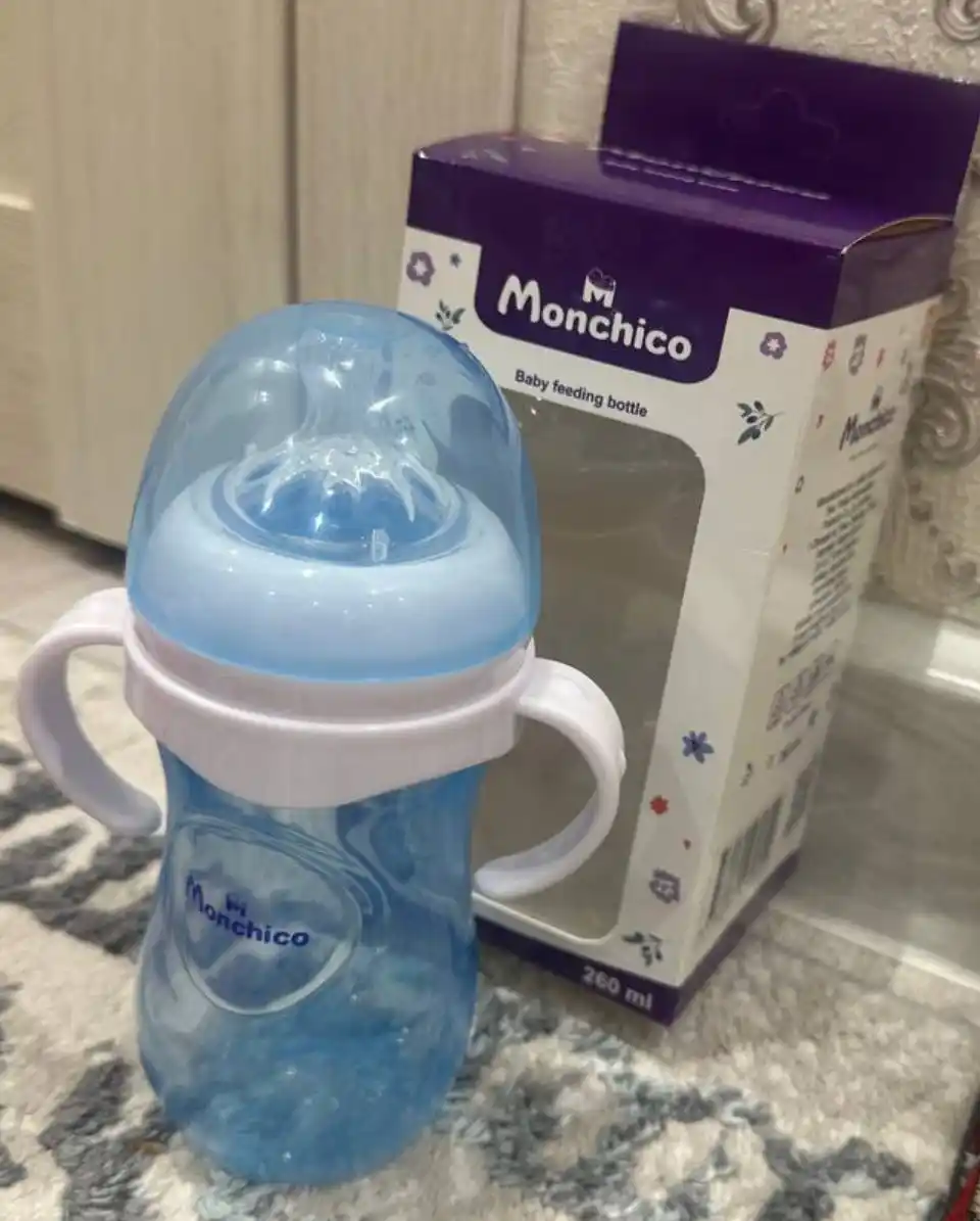 Детская бутылка Monchico, с естественным ощущением, 260 мл, легкое кормление