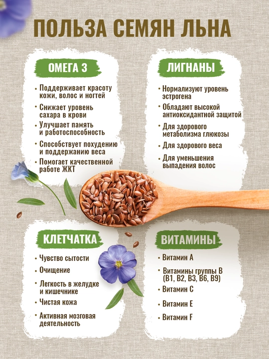 Jigarrang zig‘ir urug‘lari (Brown Flax Seeds) 150 gr