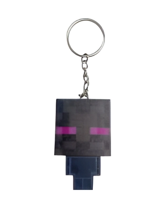 Брелок-фонарик Minecraft Стив и Скелет — LED свет, для ключей, рюкзака, сумки - 